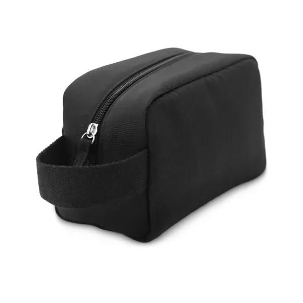 Multipurpose Utility Pouch, Black Polyester Fabric, Zipper & Handle